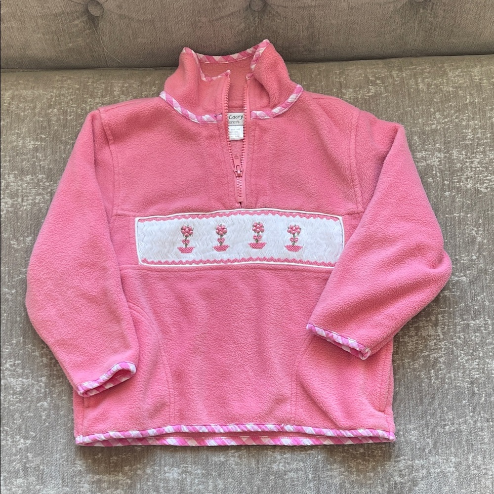 Emily Lacey pink fleece. Size 2-4. (Fits more like a 4).